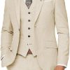 Mens Suit 3 Piece Slim Fit Suit for Men Formal Business Suit Wedding Groom Prom Tuxedo Dinner Party