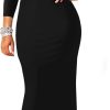 Women Sexy Elegant Long Sleeve Off Shoulder Bodycon Long Evening Formal Dress