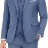 Men's Suit Slim Fit 3 Piece Wedding Dress Tux Suit Set Two Buttons Business Suits Blazer Jacket Vest Pants with Tie